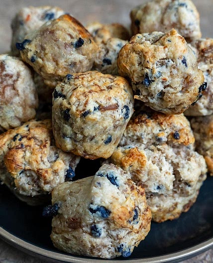 Blueberry Sausage Muffins