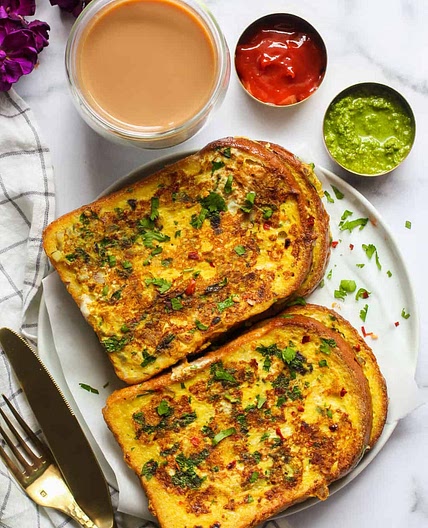 Masala French Toast | Savory Bombay Toast