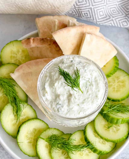 Homemade Tzatziki Sauce (Greek Yogurt and Cucumber)