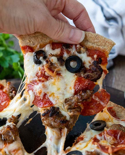 Thick, Crispy Almond Flour Pizza Crust (30 Mins)