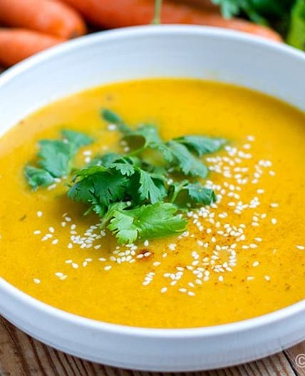 Instant Pot Carrot Soup With Lemongrass & Cilantro