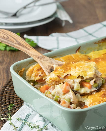 Turkey Pot Pie with Puff Pastry