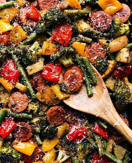 Sheet Pan Sausage and Veggies