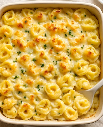 Tortellini Alfredo Bake