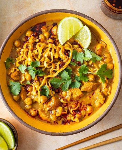 Coconut Curry Chicken Noodle Soup