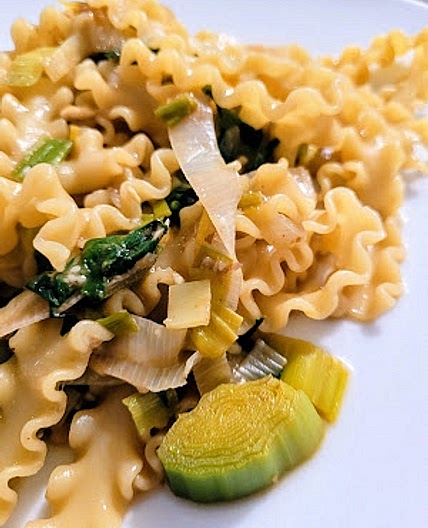 One Pot Pasta with Leeks