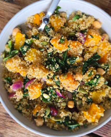 Maple Roasted Squash Quinoa Salad