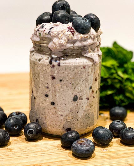 Blueberry Mint Overnight Oats