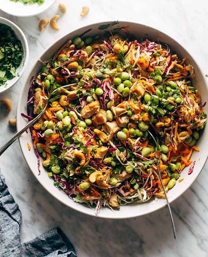 Cashew Crunch Salad with Sesame Dressing