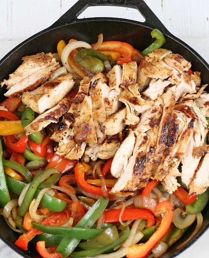 Cast Iron Chicken Fajitas