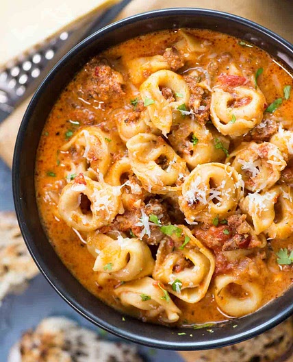 Sausage Tortellini Soup