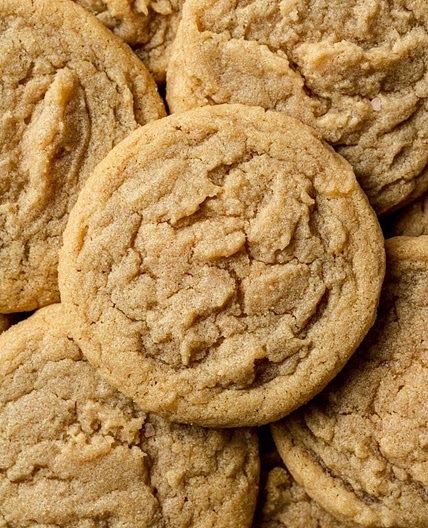 Soft and Chewy Peanut Butter Cookies