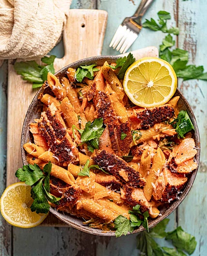 Cajun Salmon Pasta