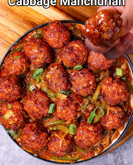 Cabbage Manchurian Recipe | Dry Patta Veg Gobi Manchurian | Dry Cabbage Veg Manchurian Recipe