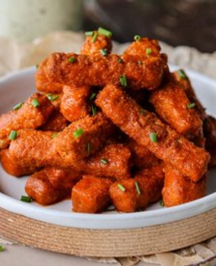 Buffalo Style Tofu Strips
