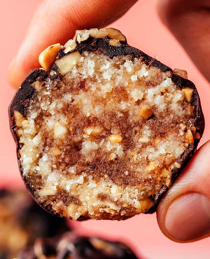 Snickers Energy Bites (Vegan + GF)