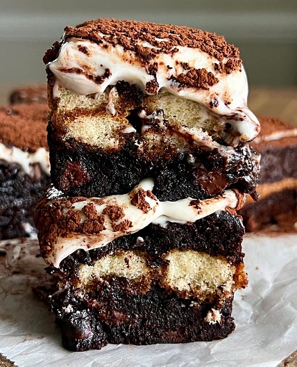 Brown Butter Tiramisu Brownies — Well Made by Kiley