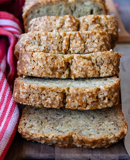 Moist Gluten-Free Banana Bread (Never Gummy, Sunken!)