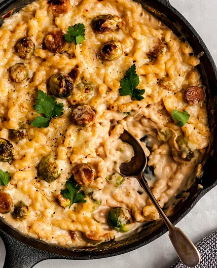 Brussels Sprouts Mac and Cheese