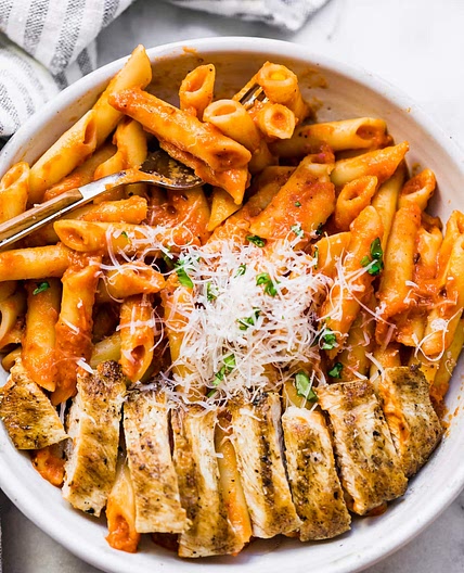 Penne alla Vodka with Chicken