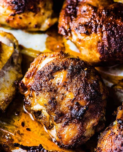 Juicy Baked Chicken Thighs