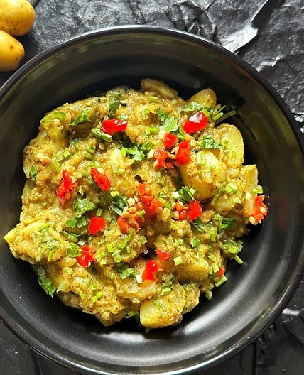 Make This Yummy Nepali Aloo Achar (Potato Pickle Salad)
