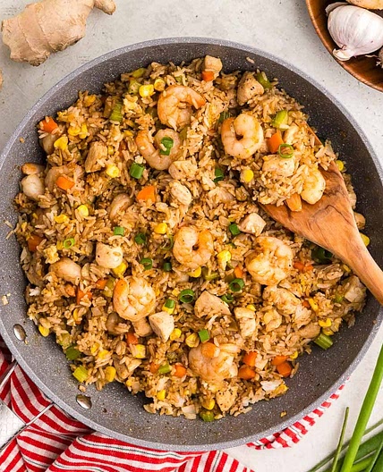 Shrimp and Chicken Fried Rice