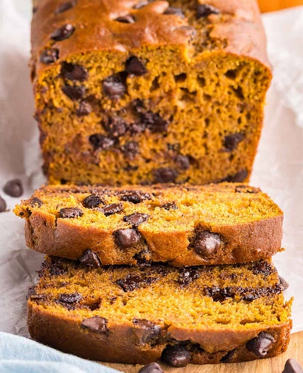 Pumpkin Chocolate Chip Bread