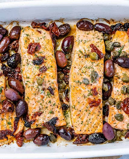 Mediterranean Baked Salmon