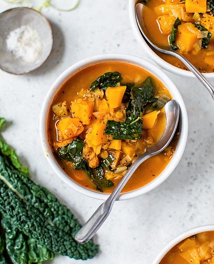 Lentil Soup with Butternut and Kale