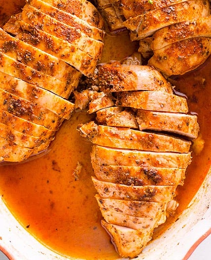 Juicy Healthy Oven Baked Chicken Breast