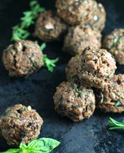 Paleo Mushroom Herb Meatballs