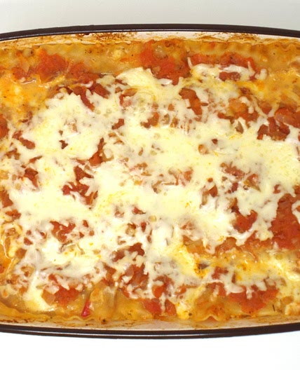 Three Cheese Fresh Tomato Lasagna