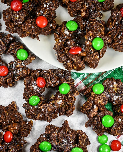 Chocolate Cornflake Wreaths