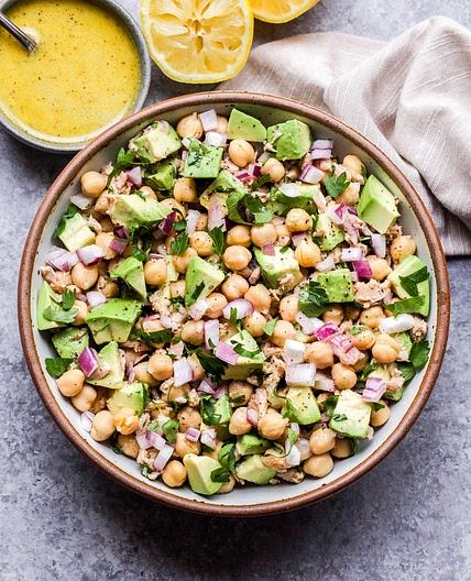 Avocado Chickpea Tuna Salad