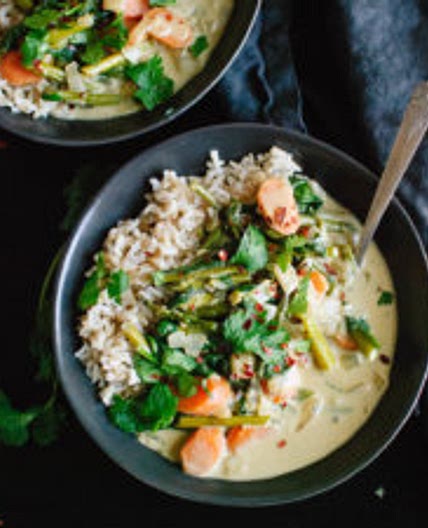 Thai Green Curry with Spring Vegetables