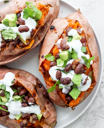 Black Bean Stuffed Sweet Potatoes
