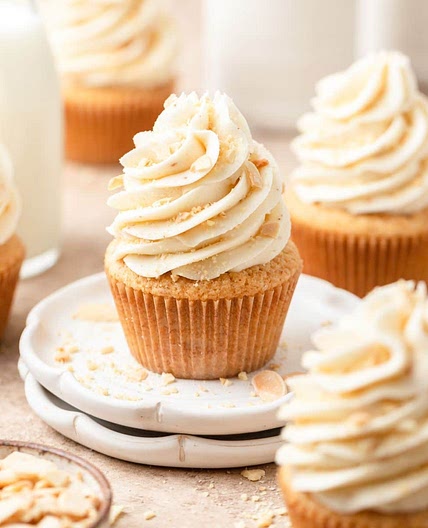 Brown Butter Almond Cupcakes