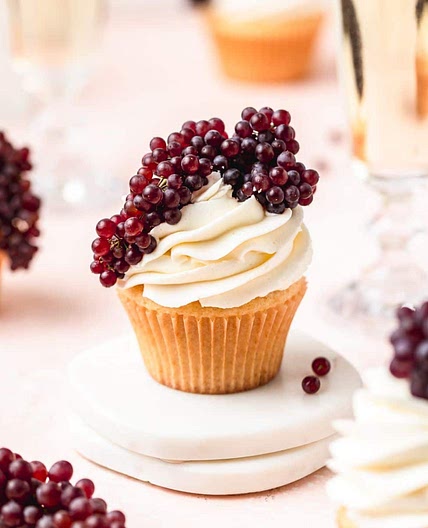 Champagne Grape Cupcakes