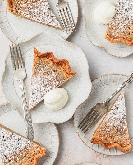 Brown Butter Bourbon Chess Pie