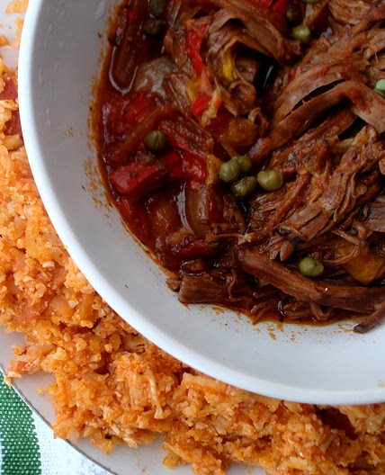 Crockpot Ropa Vieja with Cuban Style Rice