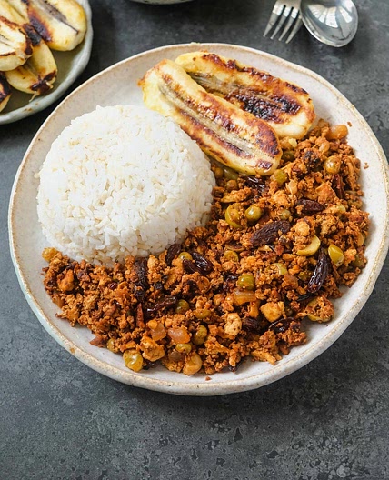 Arroz a la Cubana (Filipino Vegan Recipe)