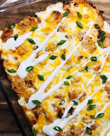 Chicken Bacon Ranch Tater Tot Casserole