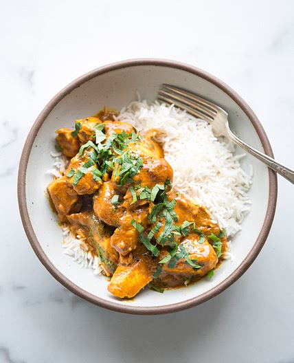 Mild and Creamy Butterless Butter Chicken (Low FODMAP)