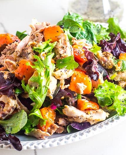 Low FODMAP Chicken Papaya Salad