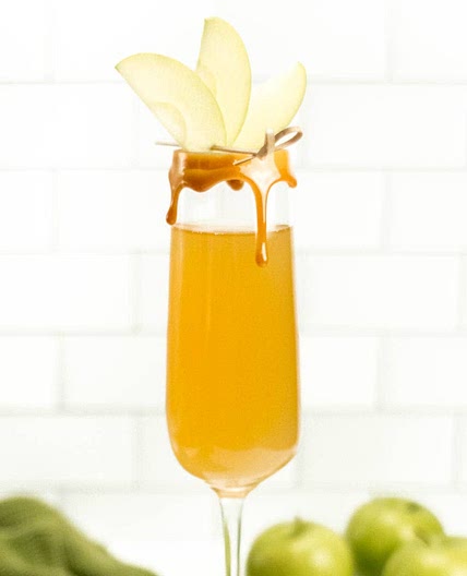 Caramel Apple Mimosas