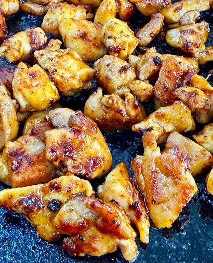 Blackstone Honey Sriracha Chicken Bites