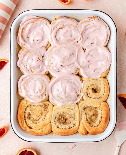 Blood Orange Sweet Rolls
