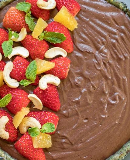 Raw Vegan Cheesecake - Chocolate And Orange