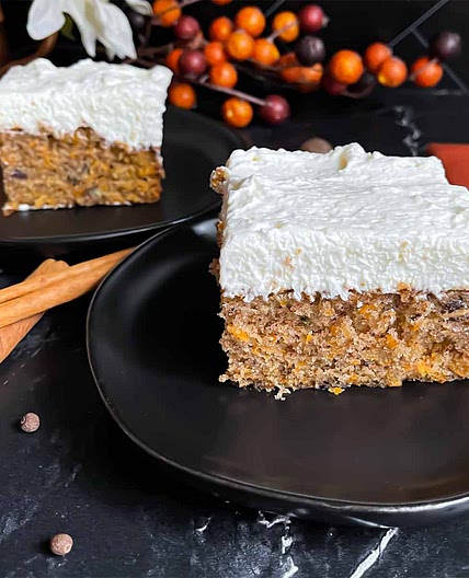 Sweet Potato Cake with Whipped Cream Cheese Frosting Recipe